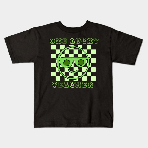 One Lucky Teacher Patrick's Day Kids T-Shirt by HOLLA